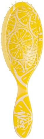 Wet Brush Original Detangler, Lemon (Tutti Fruitti), Ultra-Soft IntelliFlex Bristles Glide Through Tangles, Detangling Hair Brush, All Hair Types (Wet & Dry), Women & Men, Limited Edition by WetBrush
