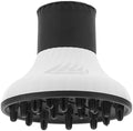 Universal Hair Dryer Diffuser Attachment PC White for Curly Wavy Hair by PLAFOPE