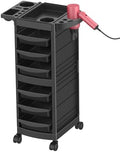 7-Layer Salon Trolley Cart with 6 Drawers for Hair Stylist by Johgee