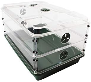 93807 Domed Propagator, 2 Height Extenders, Green by EarlyGrow
