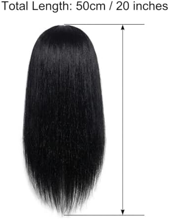16 Inch 100% Real Human Hair Mannequin Head, Manikin Head with Hair - Image 3
