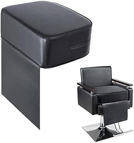 Salon Barber Booster Seat Cushion for Kids Hair Cutting Salon Leather Pads, Boat Booster seat Cushion, Salon Styling Chair Seat Booster, Barber Beauty Salon Spa Equipment Black by Yoshiko