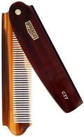 Uppercut Deluxe CT7 Flip Comb – Folding Pocket Hair Comb for Men, Travel Size Styling Comb, Durable Plant Cellulose Acetate, Fine & Medium Teeth, Portable Grooming Comb for On-The-Go Hair Styling by UppercutDeluxe