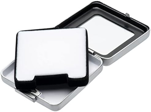 Glass Top Loose Diamond or Gemstone Display Box Case Holder Show Container Metal (Silver Medium) - Image 3