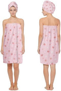 Absorbent Bath Towel Wrap Set (32 X 60 in), Strawberry Towel Wrap by HEIFAM