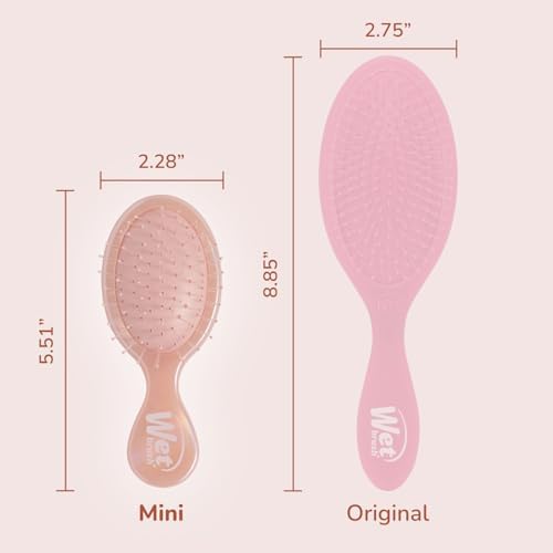 Wet Brush Mini Detangler Hair Brush, Bronze (Iridescence Icon), Detangling Travel Hairbrush, Ultra-Soft IntelliFlex Bristles Glide Through Tangles with Ease, Pain-Free, All Hair Types, Limited Edition - Image 5