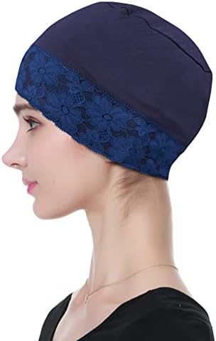Lace Beanie Sleep Caps Head Coverings for Women Hair Loss - Image 5