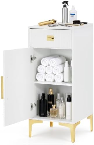 BarberPub Storage Barber Station with Cabinet, Salon Station 2027 by BarberPub