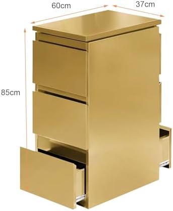 Stainless steel Beauty Salon Storage Cabinet, 3 Drawers Barber Salon Station for Hair Stylist, Barber Salon Station Styling Station Equipment, Barber Shop Beauty Spa Tattoo Tool Storage Cabinet - Image 2