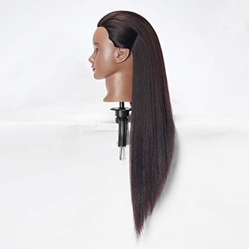 Mannequin Head Synthetic Hair Hairdresser 26-28 inch - Image 3
