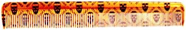 Pegasus Skulleto 210, 8in Hard Rubber Cutting Comb, Handmade, Seamless, Smooth Edges, Anti Static, Heat and Chemically Resistant, Wet Hair, Everyday Grooming Comb | Peines de goma dura - Gold by AmeliaBeauty