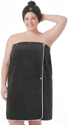 Oversized Bath Towel Wrap for Women with Plus Size Hair Dry Towel Set by HHomeZzz
