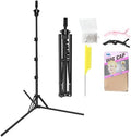 Mannequin Head Stand, Upgrade Foldable Wig Stand Tripod for Cosmetology Hairdressing Training, Metal Adjustable Wig Head Stand with Wig Caps, T-Pins, Comb, Hair Clips by LNASI