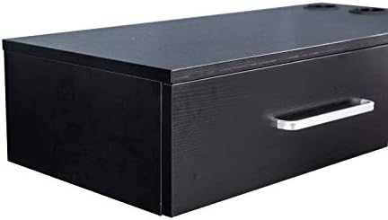 BarberPub Locking Wall Mount Styling Salon Station 3036-2(Black) - Image 7