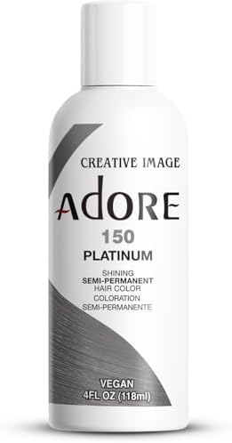 Adore Semi Permanent Hair Color, 150 Platinum, 4 Fl Oz by Adore