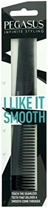 7in, Hard Rubber, Barber Comb with Extra Fine Teeth, Pegasus 302 - Image 4