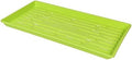 SUNPACK 10" x 20" Heavy Duty Shallow Plastic Seed Starting Tray, Lime Green, 1" - Lined with Drainage Holes for Excess Water and Aeration, Ideal for Greenhouses or Indoor Gardening by SUNPACK