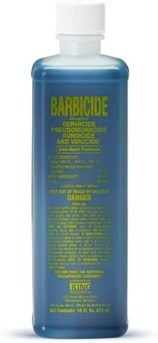 BARBICIDE Disinfectant Concentrate – Pint (16 Fl Oz) | EPA-Registered, Hospital-Grade Germicide for Salons & Barbershops | Anti-Rust Solution for Shears, Combs & Professional Tools by Barbicide