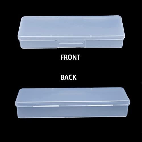 4PCS Plastic Storage Personal Box for Nail, Nail Implement Box (clear) - Image 4