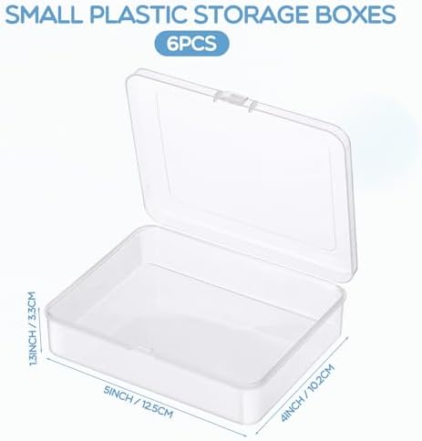 Jetec 30 Pieces Small Clear Plastic Storage Box, 5 x 4 x 1.3 Inch - Image 2