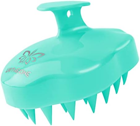 URTHEONE Hair Scalp Massager Shampoo Brush,Soft Silicone Hair Brush for Wet Dry Oily Curly Straight Thick Thin Rough Long Short Natural Men Women Kids Pets Hair Care Tools(Light Green) by URTHEONE