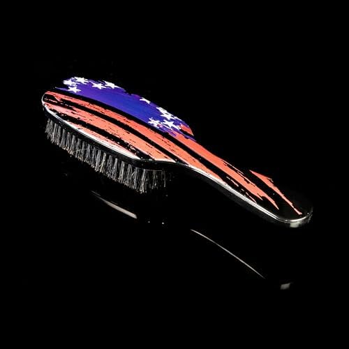 Torino Pro Wave Brush #255-7 Row Extra Soft bristles Shower brush -100% Pure Boar Bristles - Great for laying down your 360 Waves - Image 5