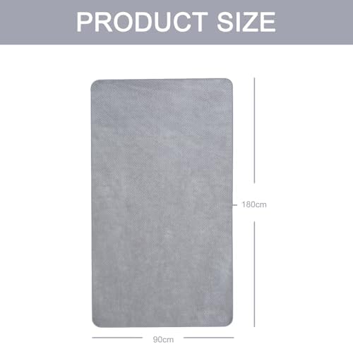 Extra Large Bath Towel Set of 2 (35"x70"),Oversized Bath Sheet Super Soft Highly Absorbent Jumbo Bathroom Towel Set Microfibers Quick Dry Shower Towel for Hotel,Bathroom,Guest,Spa,Gym (2PCS Grey) - Image 3