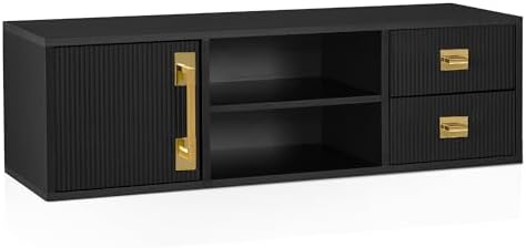 BarberPub Wall-Mounted Barber Station with Drawers for Barber or Salon 2504 by BarberPub