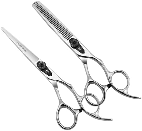 Professional Hair Cutting Scissors, 6.0 inch, Suitable for All Hair Types (SET) by FENICETOTEM