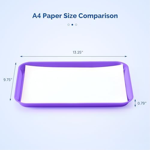 JMU 10 Pcs Purple Dental Procedure Trays Flat Trays Size B 13.25" X 9.75" - Image 4
