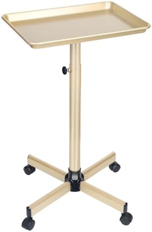 Salon Tray, Champagne Gold, Adjustable Height, Easy to Install by Wuissvnb