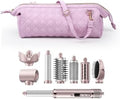 Hair Dryer Travel Carry Case Quilted Cosmetic Organizer Bag Pink by Nixjoro