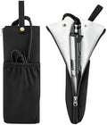 2-in-1 Heat-Resistant Hot Tool Travel Bag & Mat, Portable Holder & Mat with Cord Pocket, Hanging Storage Pouch for Curling Iron, Flat Iron, Hair Straightener and Styling Tools (Black) by Unknown