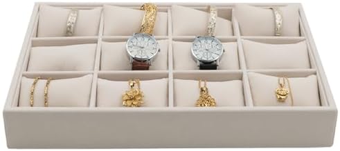 Jewelry Watch Tray Organizer Bracelets Display Case Holder, Beige 12-Slots by XHMQYCMakesAllBetter%E2%80%94LetGo