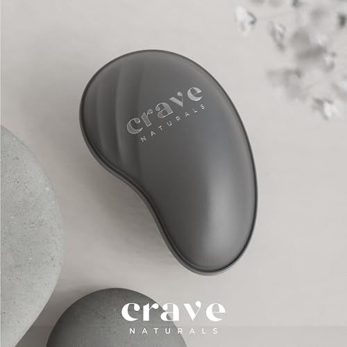 Crave Naturals Mini Detangler Hair Brush Black – Glide Thru Hair Detangler Brush for Women, Kids & Toddlers – Gentle Scalp Care, No-Pain Tangle-Free Hairbrush for All Hair Types, Travel Hair Brush - Image 2