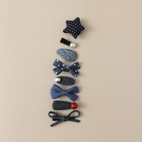 Baby Girls Hair Clips Bows Set 20 Pack 2'' Handmade Toddler Hair Accessories, Infant Fully Covered Barrettes for Kids Fine Hair - Image 7