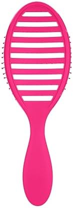 Wet Brush Speed Dry Hair Brush - Pink - Vented Design and Ultra Soft HeatFlex Bristles Are Blow Dry Safe With Ergonomic Handle Manages Tangle and Uncontrollable Hair - Pain-Free - Image 2