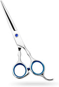 Regular Hair Cutting Shears Professional Barber Scissors Home Blue Detachable Finger Ring for Men Women Kid by Himart