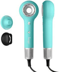 L'ANGE HAIR Axia HaloRing Ionic Hair Dryer | High Speed Professional Blow Dryer for Smooth, Frizz-Free Styles | Lightweight Brushless Motor with Concentrator & Wall Mount | 4 Heat Settings | Blue by LANGEHAIR