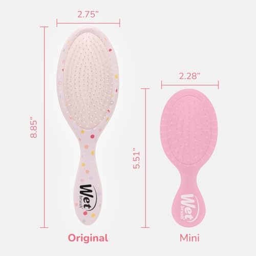 Wet Brush Original Detangling Hair Brush, Hello Disney Minnie Mouse - Ultra-Soft IntelliFlex Bristles - Detangler Brush Glide Through Tangles With Ease For All - For Women, Men, Wet & Dry Hair - Image 5