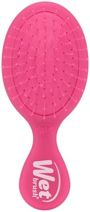 Wet Brush Mini Detangler Hair Brush, Pink Frost, Detangling Travel Hairbrush, Ultra-Soft IntelliFlex Bristles Glide Through Tangles with Ease, Pain-Free, All Hair Types by WetBrush