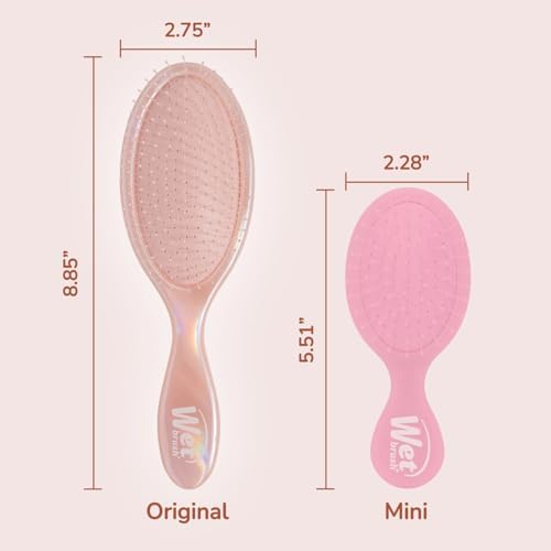 Wet Brush Original Detangler, Bronze (Iridescence Icon), Ultra-Soft IntelliFlex Bristles Glide Through Tangles, Detagnling Hair Brush, All Hair Types (Wet & Dry), Women & Men, Limited Edition - Image 5