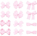 3" Hair Bows for Girls,12Pcs Pink Handmade Grosgrain Ribbon Bow Alligator Clips Barrettes, Everyday Valentines Birthday Party Decor Accessories Gift for Toddlers Teens Baby Kids by KCHIES-AccessoryCollection