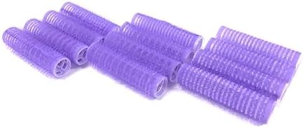 Self Grip Small Hair Rollers for Heatless Curls (0.8" x 2.43", Purple) – Plastic Curlers for Women & Girls – DIY Salon Styling for Short & Medium Hair, 24 Pack - Image 7
