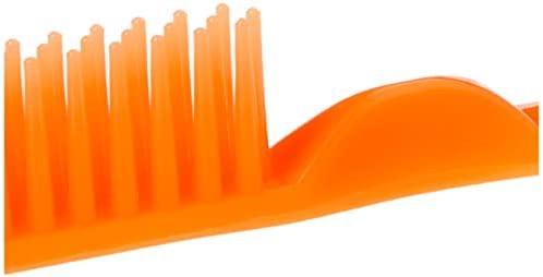CocoBlack Naturals 3 Row Styling Comb For Detangling, Defining And Separating Curls (Orange) - Image 5