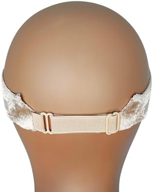 LIT UNICORNS Wig Grip Band with Silicone | Non-Slip to Keep Wig in Place | Premium Adjustable Velvet Gripper for Lace Front Wigs (Beige) - Image 4
