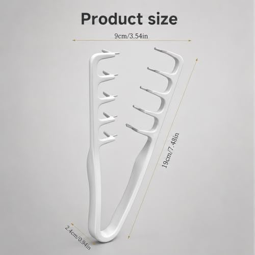 Texture Comb for Men & Women, Root-Lifting Hair Shaping Tool with Wide Spacing Teeth, Lightweight ABS Grip for Fringe Control and Natural Layer Definition (Gray) - Image 6