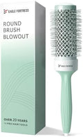 Eagle Fortress Round Brush for Blow Out, Thermal Ceramic Hair Brush for Blow Drying with Ionic Bristle for Professional Blowout Brushing - Green, 1.69 inch by EAGLEFORTRESS