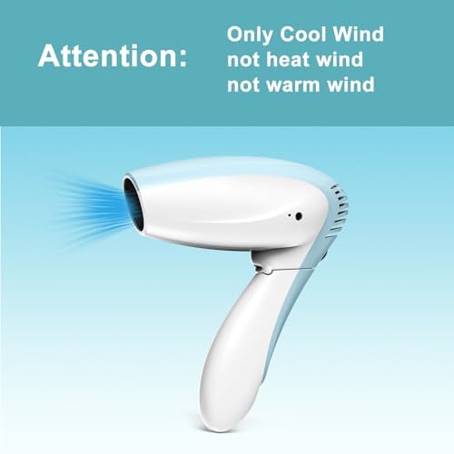 Cordless Hair Dryer - Cool Wind Battery Operated Blow Dryer - Image 2