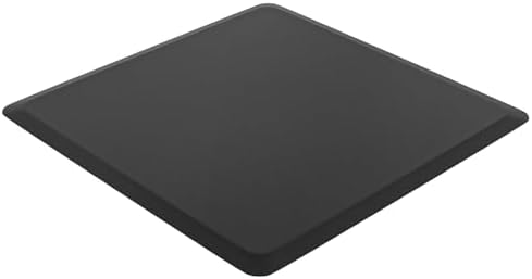OmySalon Premium Salon Mat for Hair Stylist Standing 4’x4’x5/8’’, Anti Fatigue Barber Floor Mat Without Cutout, Enhanced Durability & No Curl Design by OmySalon